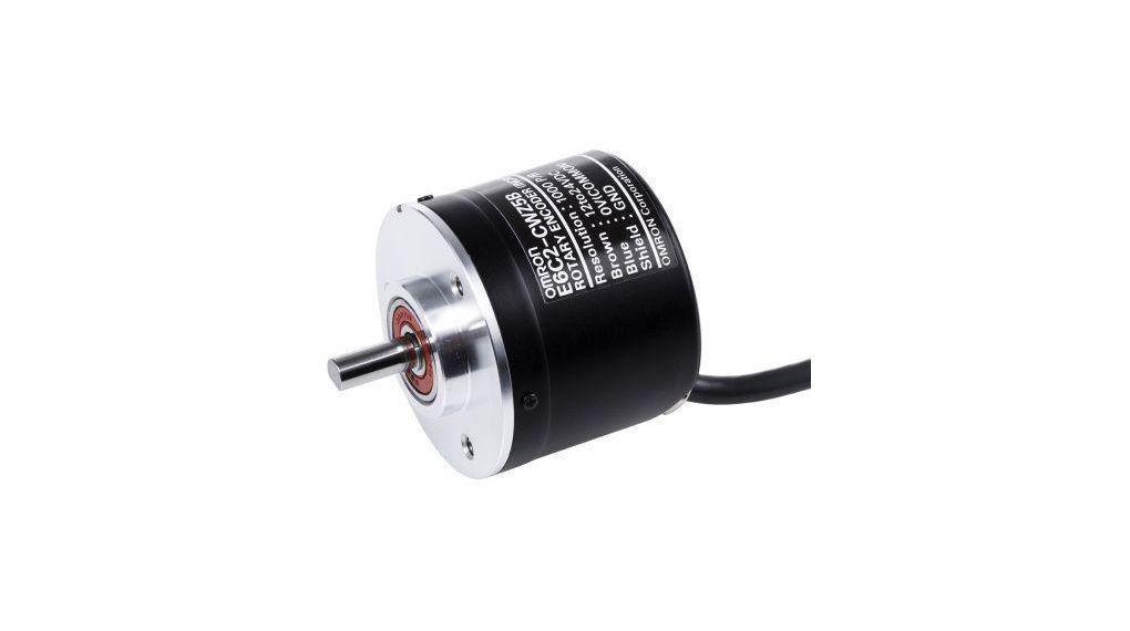 E6C2-C Series Incremental Encoder, 360 ppr, PNP Open Collector Signal, Solid Type, 6mm Shaft